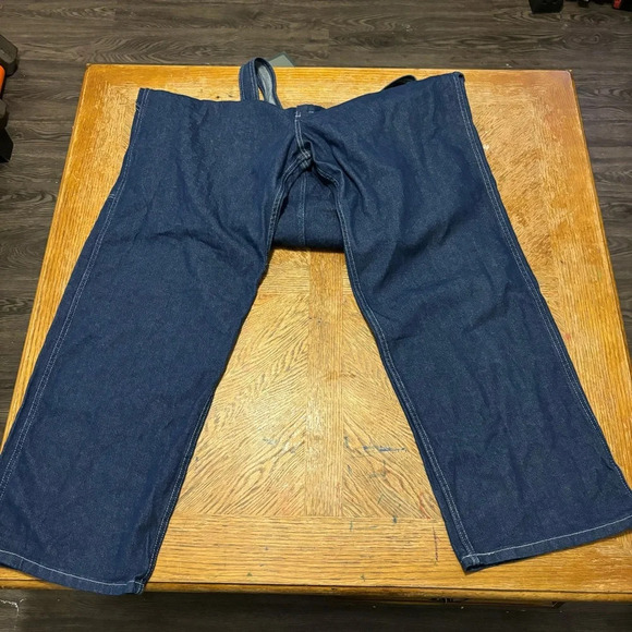 NWT Dickies Durable Bib Overalls Denim Jean Indigo Blue Men's XL R Workwear - Picture 2 of 9